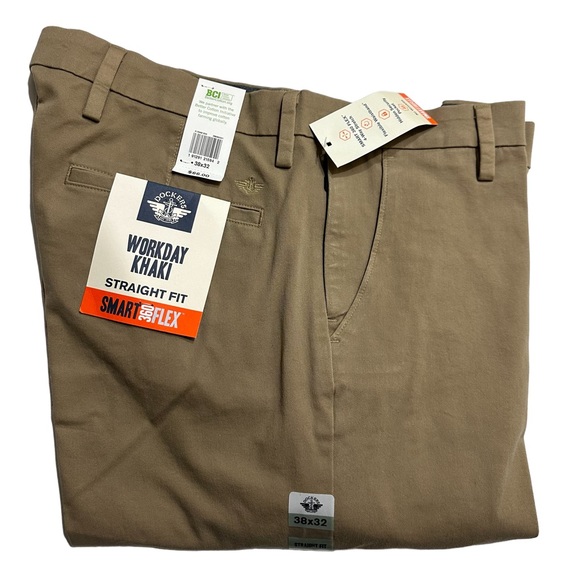 Dockers Straight-Fit Workday Khaki Smart 360 Flex Men’s Pants Size 38x32 - Picture 5 of 7